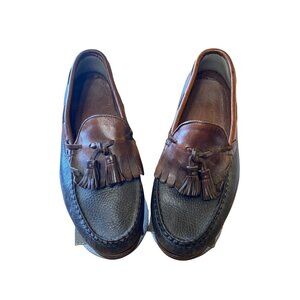 Allen Edmonds Mens Tassel Loafers Size 8 Brown & Navy Leather